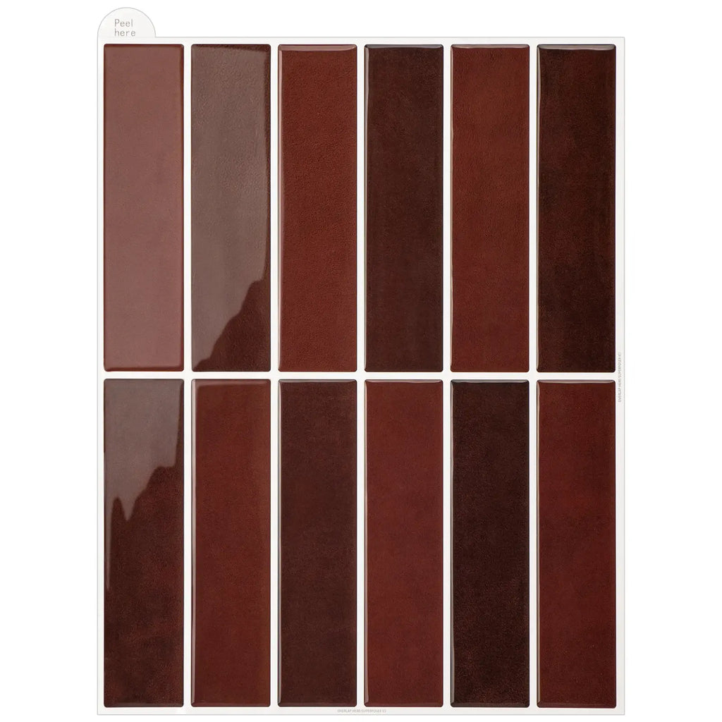 Revestimento 3D Autocolante - Linea Vermelho