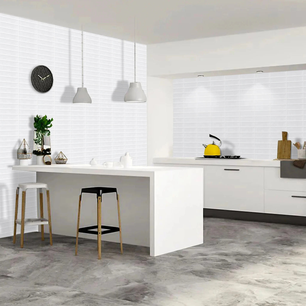 Revestimento 3D Autocolante - Linea Branco