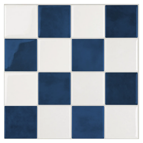 Revestimento 3D Autocolante - Azul Retrô