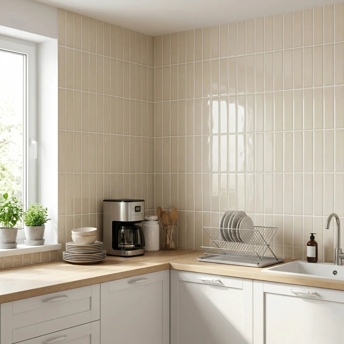 Revestimento 3D Autocolante - Linea Bege