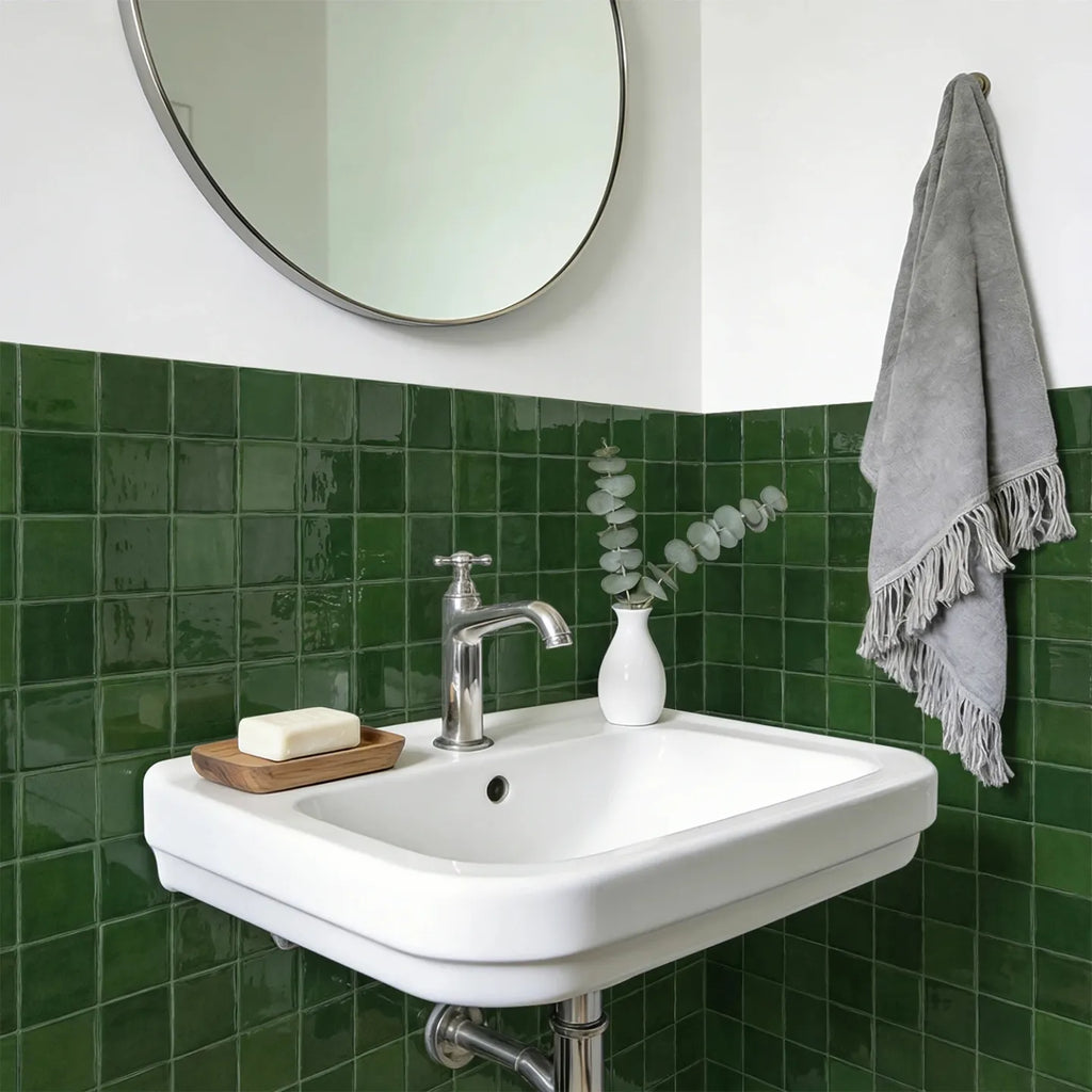Revestimento 3D Autocolante - Verde Quadra