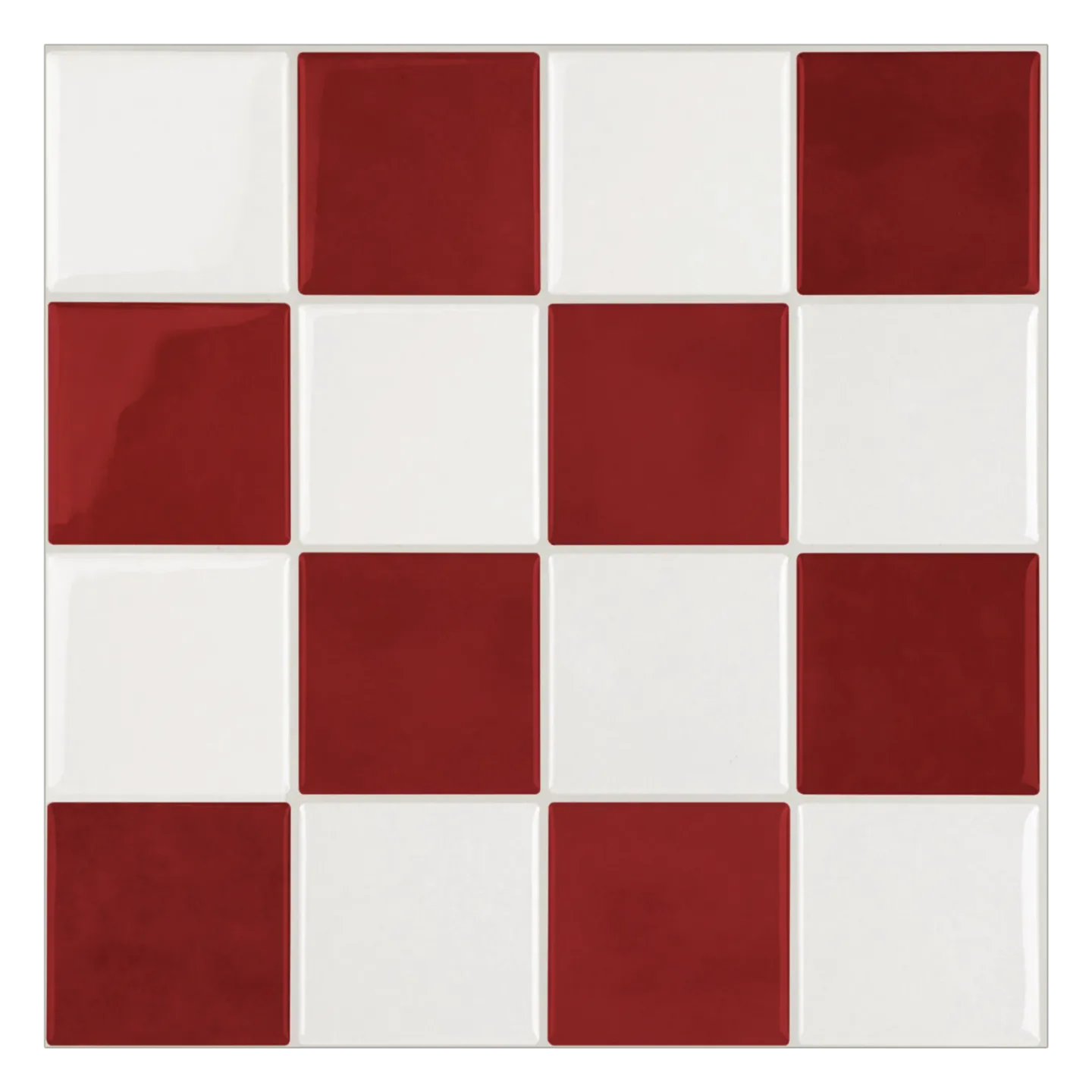 Revestimento 3D Autocolante - Colami Vermelho Retrô