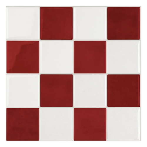 Revestimento 3D Autocolante - Colami Vermelho Retrô